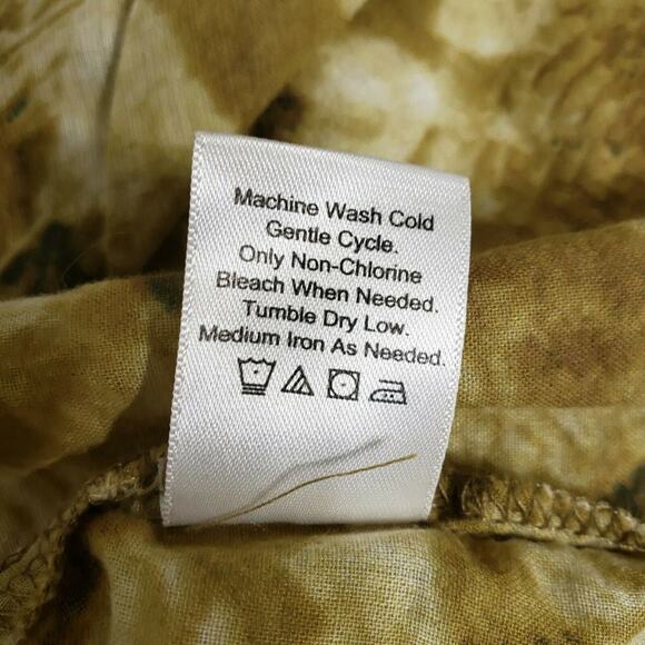 Coldwater Creek Womens Tank Top Size Small 6-8 Tan Olive Green Abstract Print - Picture 8 of 8